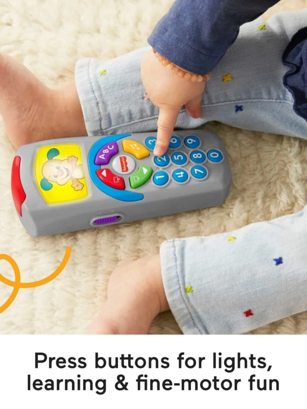 Fisher-Price Laugh & Learn Puppy’s Remote Learning Toy with Music and Lights
